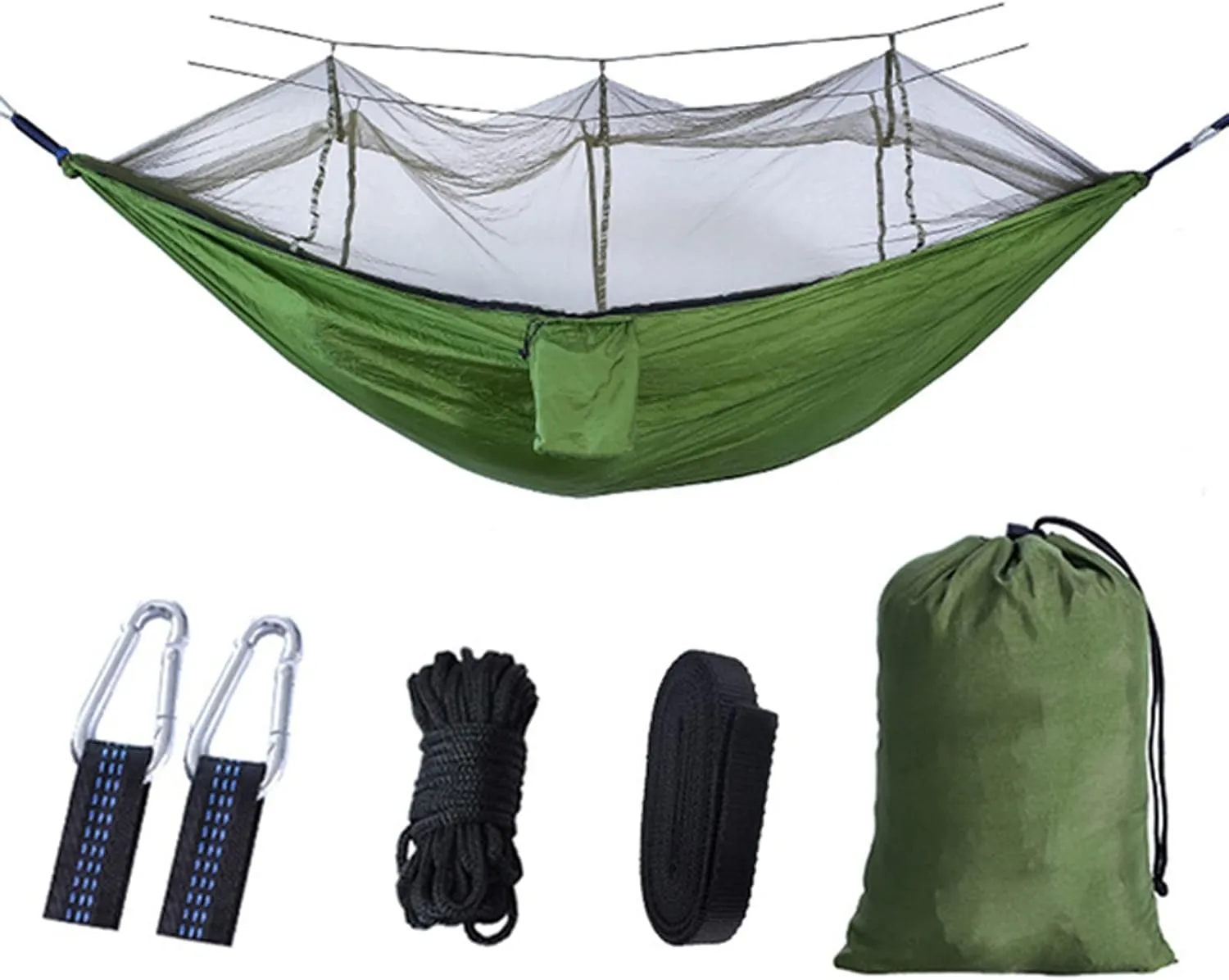 Hammocks Hammock Portable Hammock Gear 1 Person Ultralight Hanging Bed with Mosquito Net for Survival Travel Indoor Camping Beach Hiking Outdoor Hammock