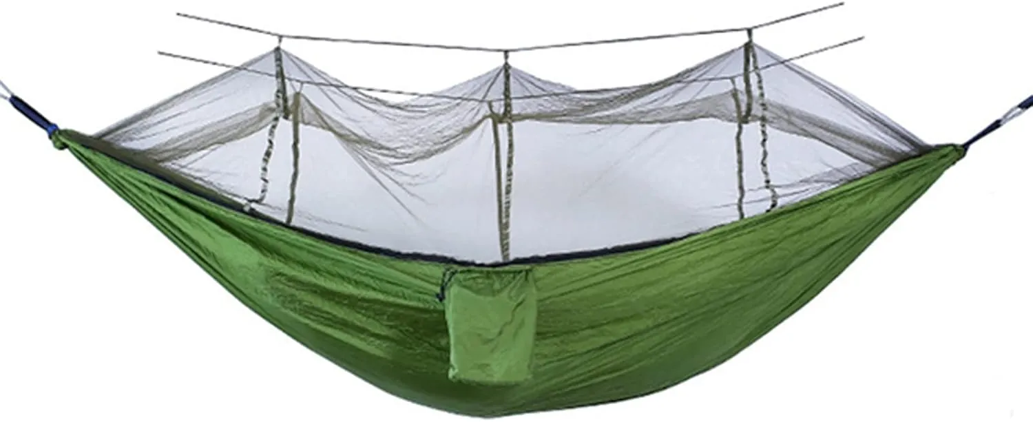 Hammocks Hammock Portable Hammock Gear 1 Person Ultralight Hanging Bed with Mosquito Net for Survival Travel Indoor Camping Beach Hiking Outdoor Hammock