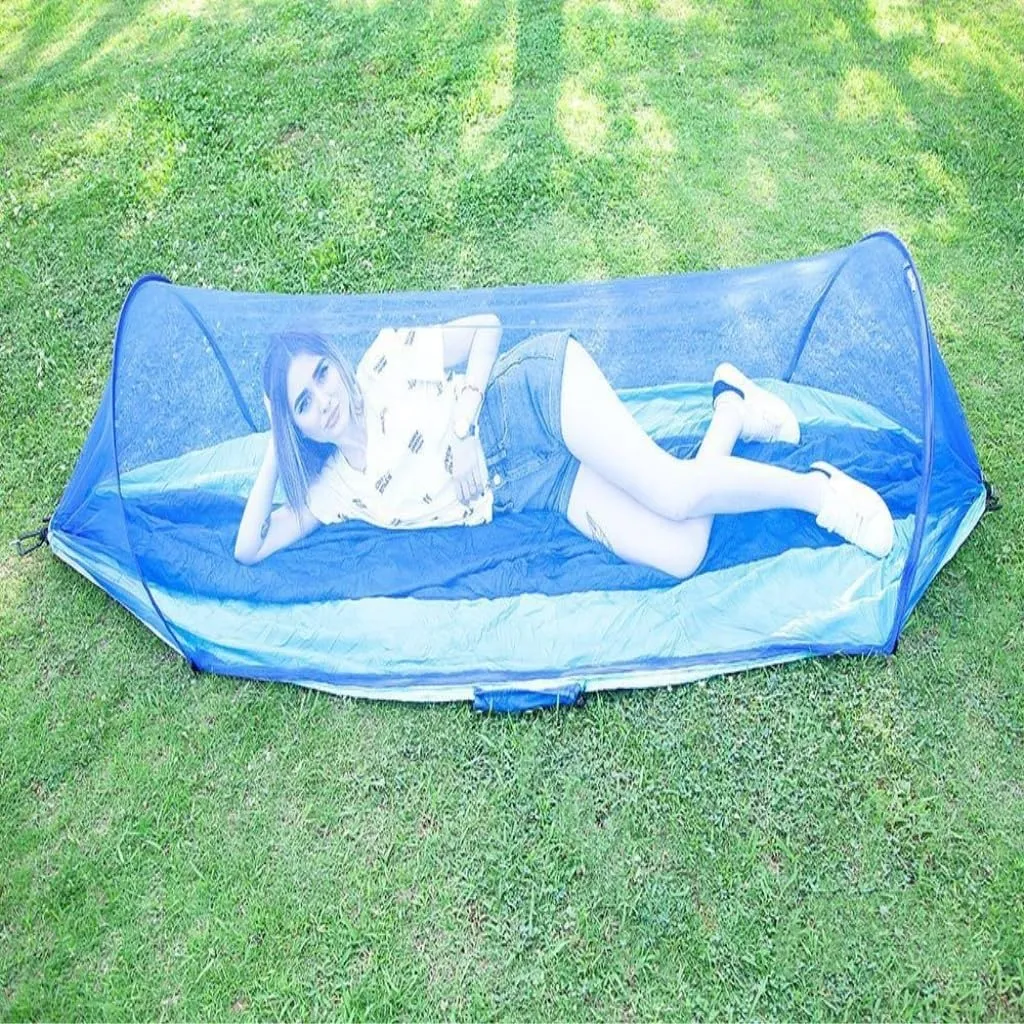 Hammocks Hammock with Mosquito Account Outdoor Camping Indoor Anti-Mosquito Sleeping Double Anti-Rollover Outdoor Camping Hammocks(Orange)