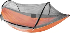 Hammocks Outdoor Anti-Mosquito Hammock Automatic Quick Opening with Mosquito Net Parachute Cloth Single Double Camping Hammocks(B)