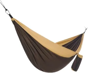 Hammocks Outdoor Camping Hammock Swing Anti-Rollover Portable Hanging Basket Thickened Outdoor Double Hanging Camping Hammocks(Brown)