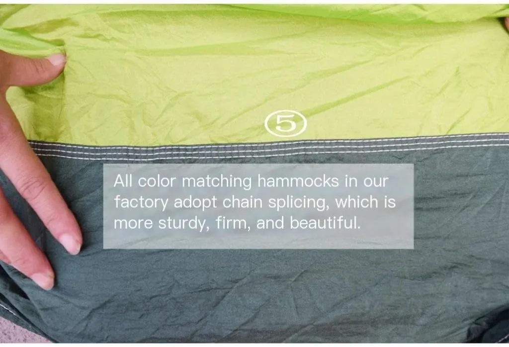 Hammocks Outdoor Camping Outdoor Mosquito Net Hammock Double 210T Nylon Anti-Mosquito Parachute Cloth Air Camping Tent Camping Hammocks(Pink)