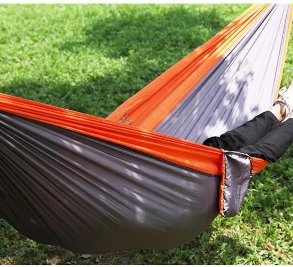 Hammocks Outdoor Double Hammock Camping Single 210T Swing Hammock Nylon Outdoor Hammock Outdoor Parachute Cloth Camping Hammocks(220 * 90cm)