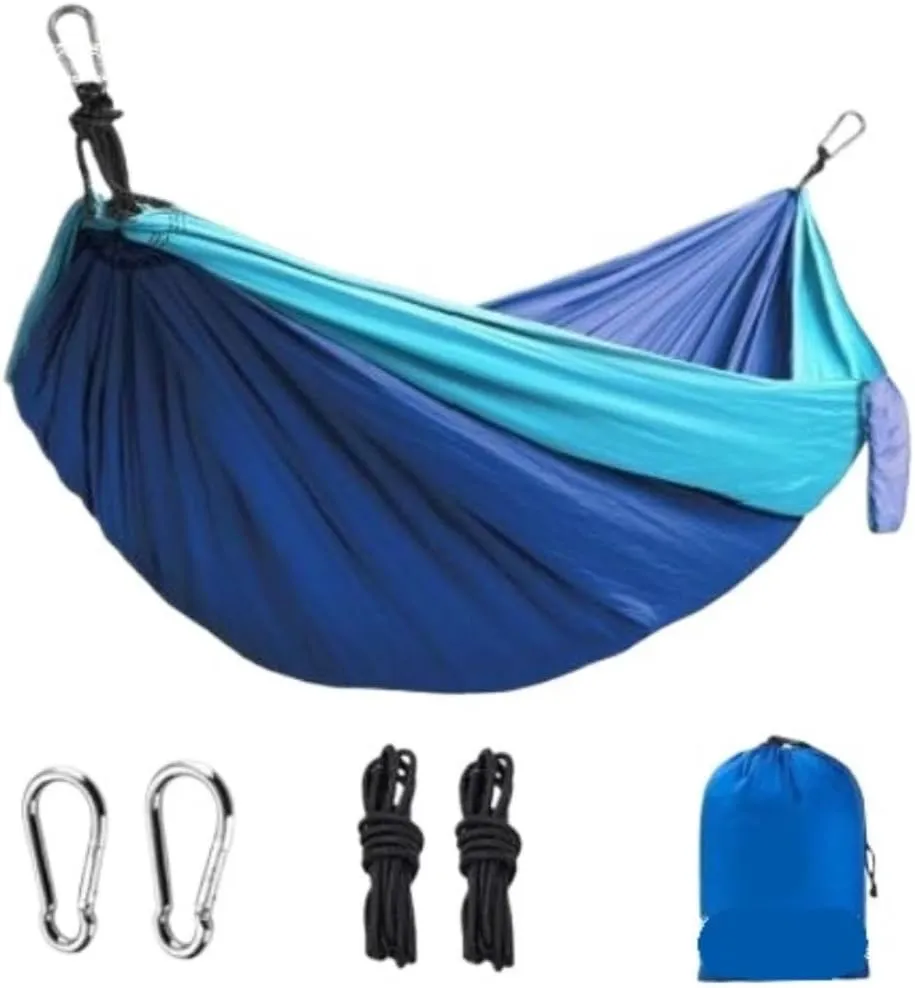 Hammocks Outdoor Double Hammock Camping Single 210T Swing Hammock Nylon Outdoor Hammock Outdoor Parachute Cloth Camping Hammocks(220 * 90cm)