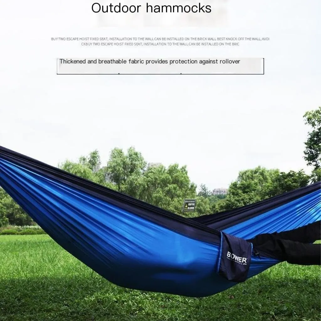 Hammocks Outdoor Double Hammock Camping Single 210T Swing Hammock Nylon Outdoor Hammock Outdoor Parachute Cloth Camping Hammocks(220 * 90cm)