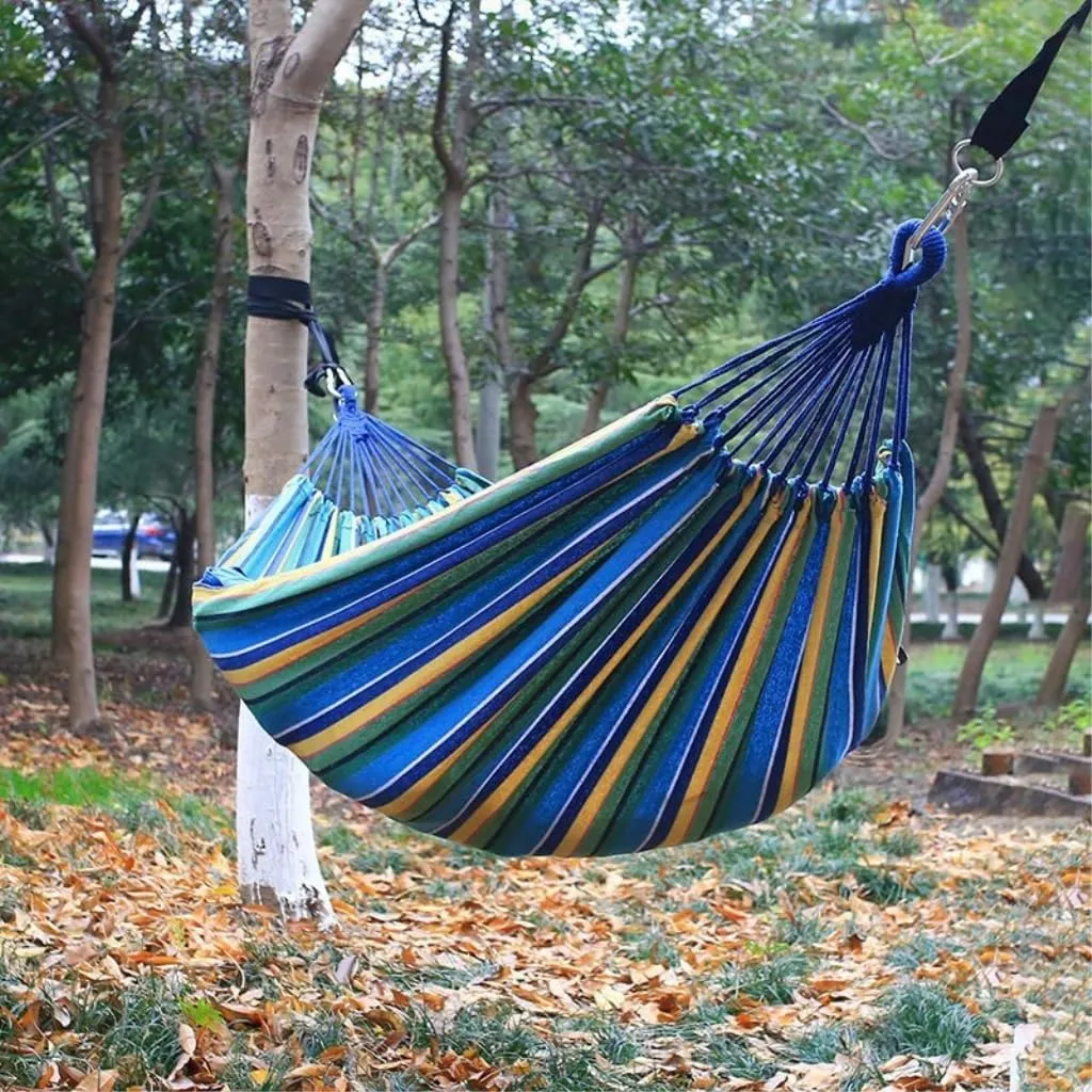 Hammocks Outdoor Hammock Double Single Dormitory Student Dormitory Swing Adult Balcony Hanging Chair Indoor and Outdoor Camping Hammocks(A)
