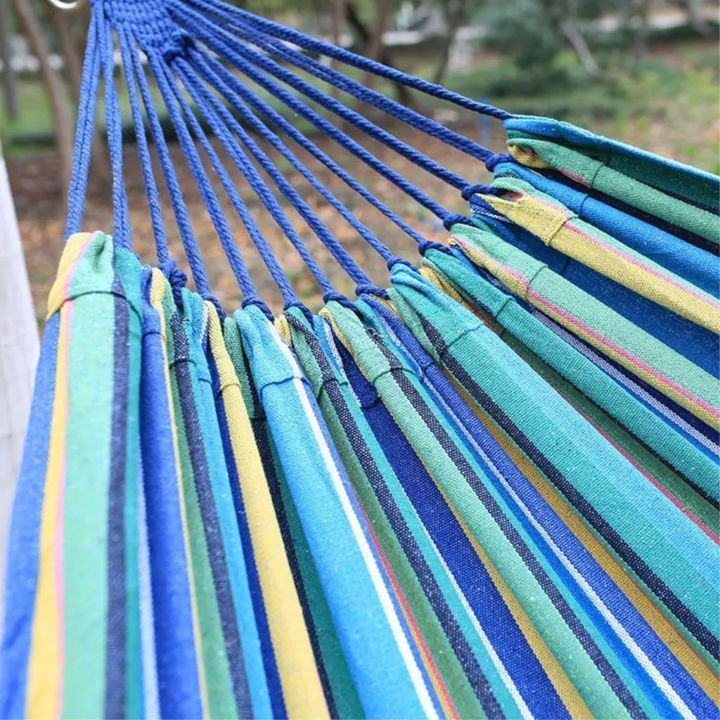 Hammocks Outdoor Hammock Double Single Dormitory Student Dormitory Swing Adult Balcony Hanging Chair Indoor and Outdoor Camping Hammocks(C)