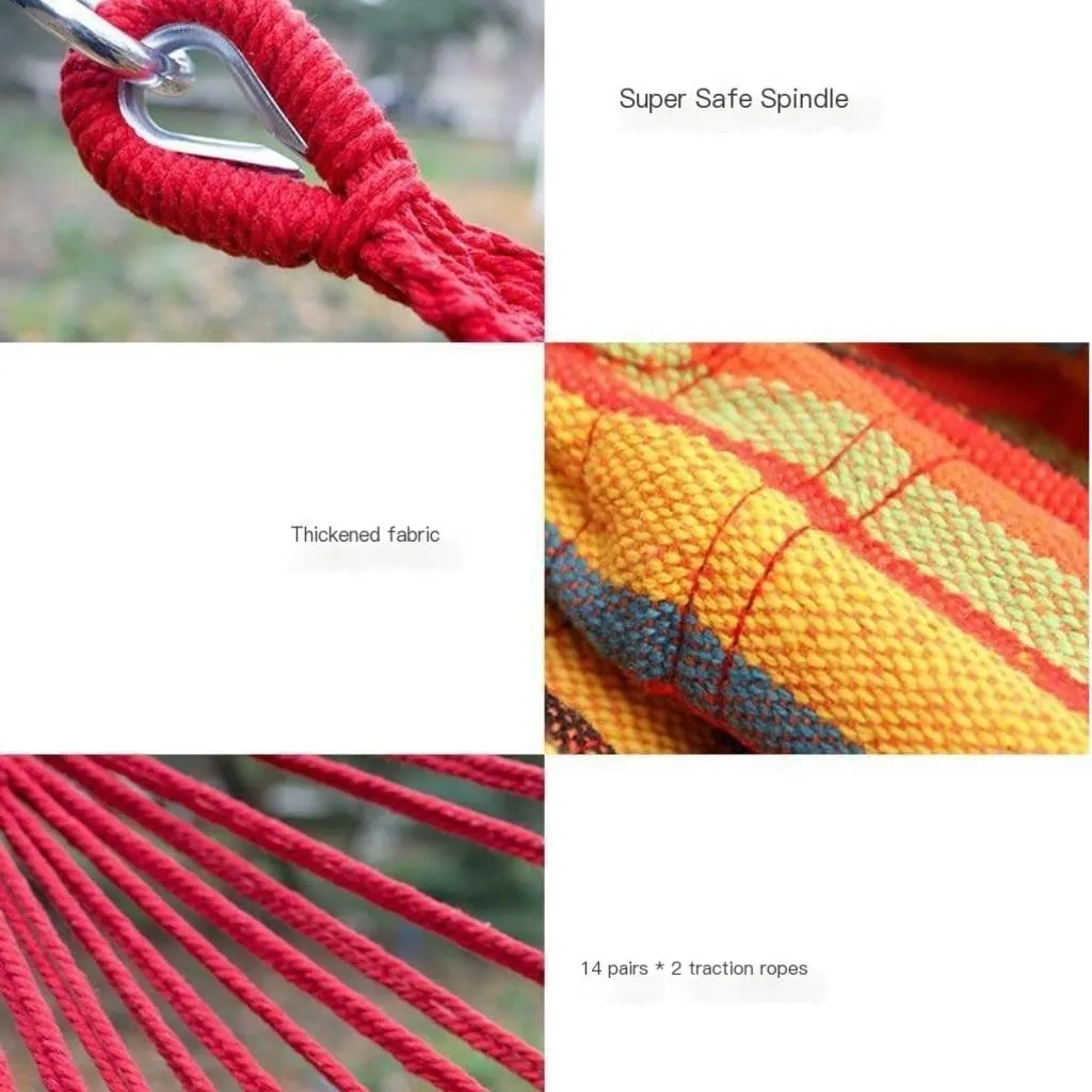 Hammocks Outdoor Hammock Double Single Dormitory Student Dormitory Swing Adult Balcony Hanging Chair Indoor and Outdoor Camping Hammocks(C)