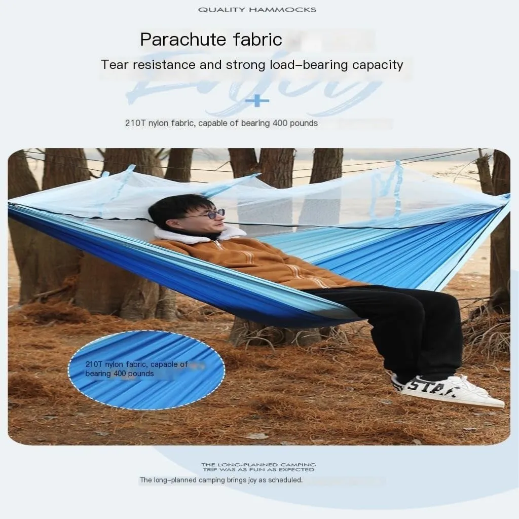 Hammocks Outdoor Portable Camping Single Double Mosquito Net Hammock Anti-Mosquito Camping Mesh Mosquito Net Hammock Camping Hammocks(E)