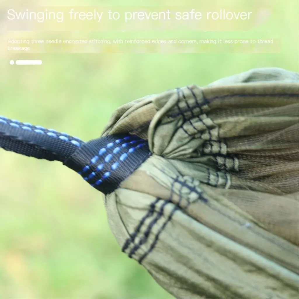Hammocks Outdoor Supplies Parachute Hammock with Mosquito Net Anti-Mosquito Nylon Single and Double Camping Hammock Camping Hammocks(Blue)