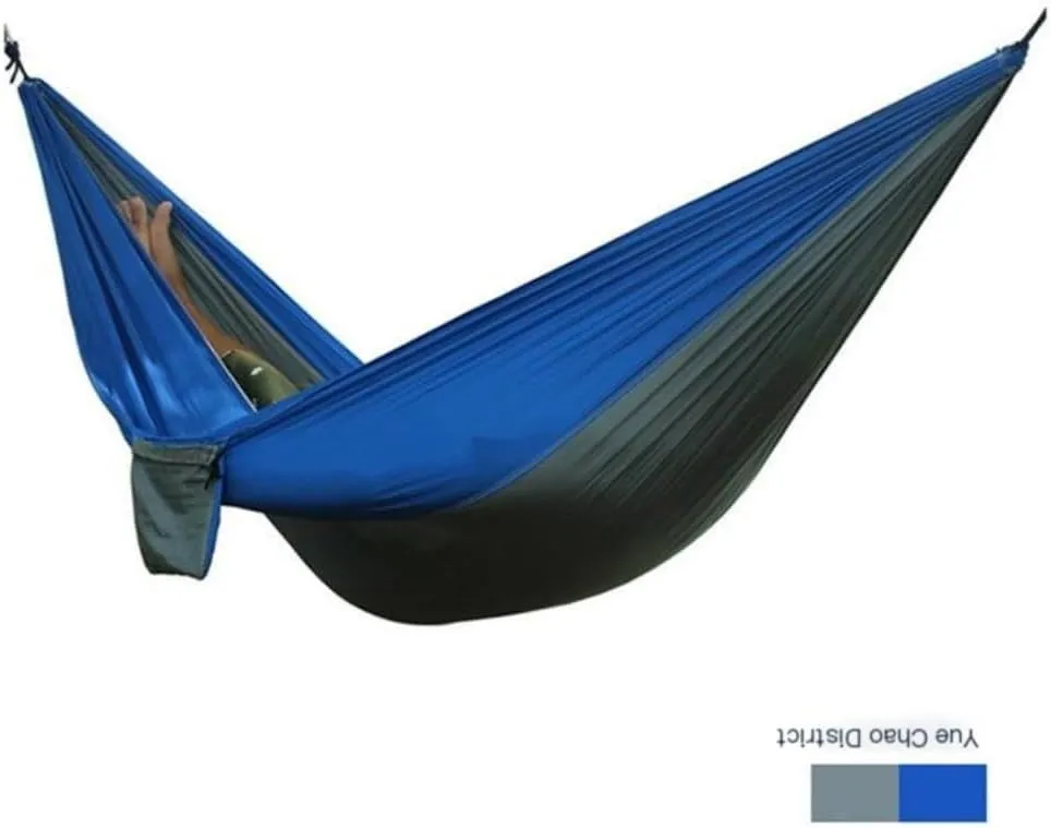 Hammocks Outdoor Thickened Canvas Outdoor Bent Wooden Stick Hanging Sheet Double Hammock Swing Dormitory Camping Camping Hammocks(B)