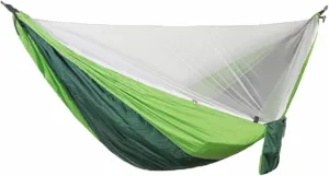 Hammocks Portable Hammock Outdoors Double Camping Hammocks with Mosquito Net Lightweight Parachute Nylon Hammock for Backpacking Hiking Outdoor Hammock