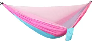 Hammocks Portable Hammock Outdoors Double Camping Hammocks with Mosquito Net Lightweight Parachute Nylon Hammock for Backpacking Hiking Outdoor Hammock