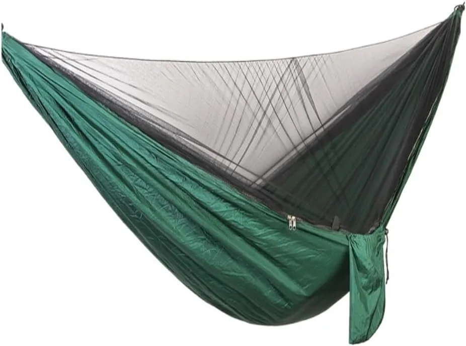 Hammocks Quick-Release Hammock with Mosquito Net Hanging Sheet Double Parachute Cloth Anti-Rollover Camping Hammock Camping Hammocks(F)