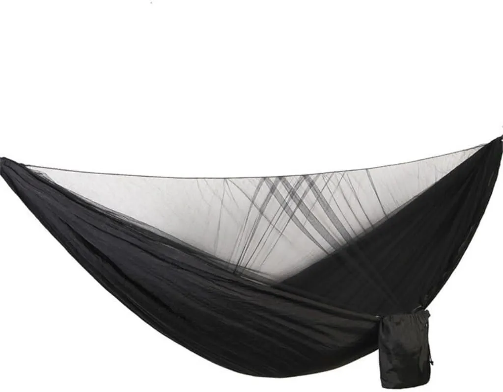 Hammocks Quick-Release Hammock with Mosquito Net Hanging Sheet Double Parachute Cloth Anti-Rollover Camping Hammock Camping Hammocks(F)
