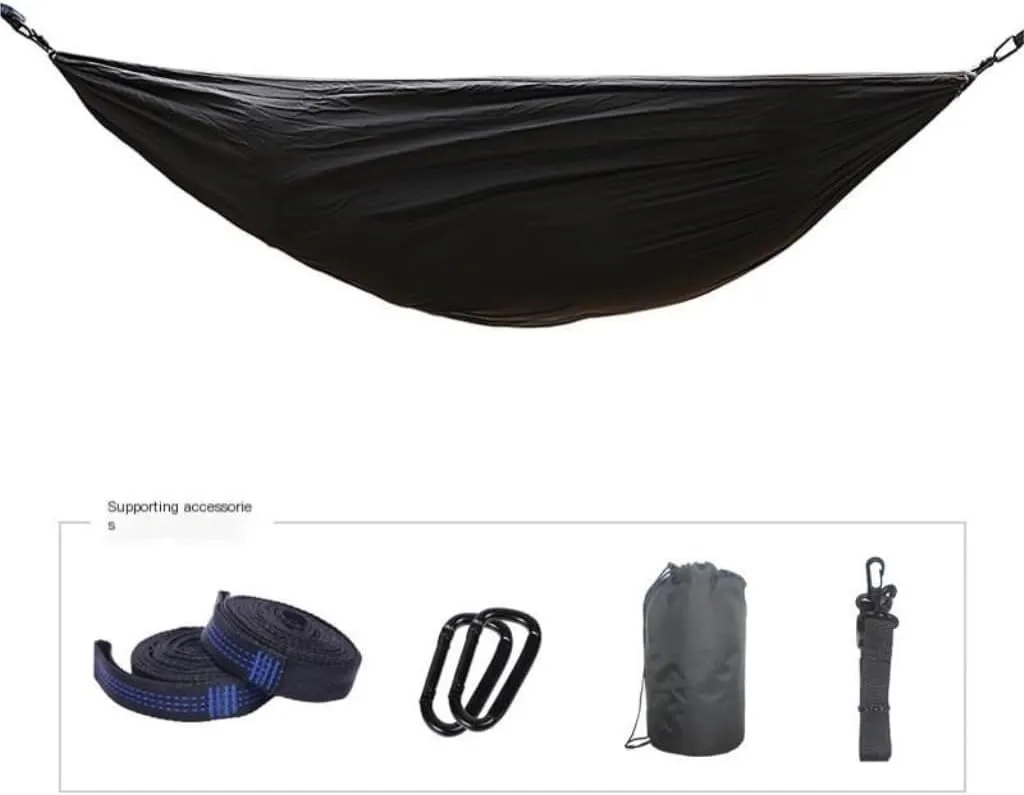 Hamock Canopy Mosquito Net Hammock Set Tent Parachute Cloth Camping Automatic Anti-Mosquito Mosquito Net Hammock Hanmock(B)