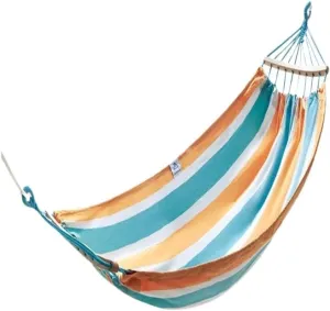 Hamock Hammock Outdoor Camping Single and Double Hammock Canvas Anti-Rollover Swing Adult Dormitory Hanging Chair Hanmock(Blue)