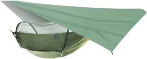 Hamock Outdoor Anti-Mosquito Hammock Automatic Quick Opening with Mosquito Net Parachute Cloth Single Double Portable Hanmock(A)
