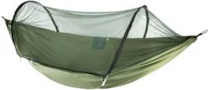 Hamock Outdoor Anti-Mosquito Hammock Automatic Quick Opening with Mosquito Net Parachute Cloth Single Double Portable Hanmock(Green)
