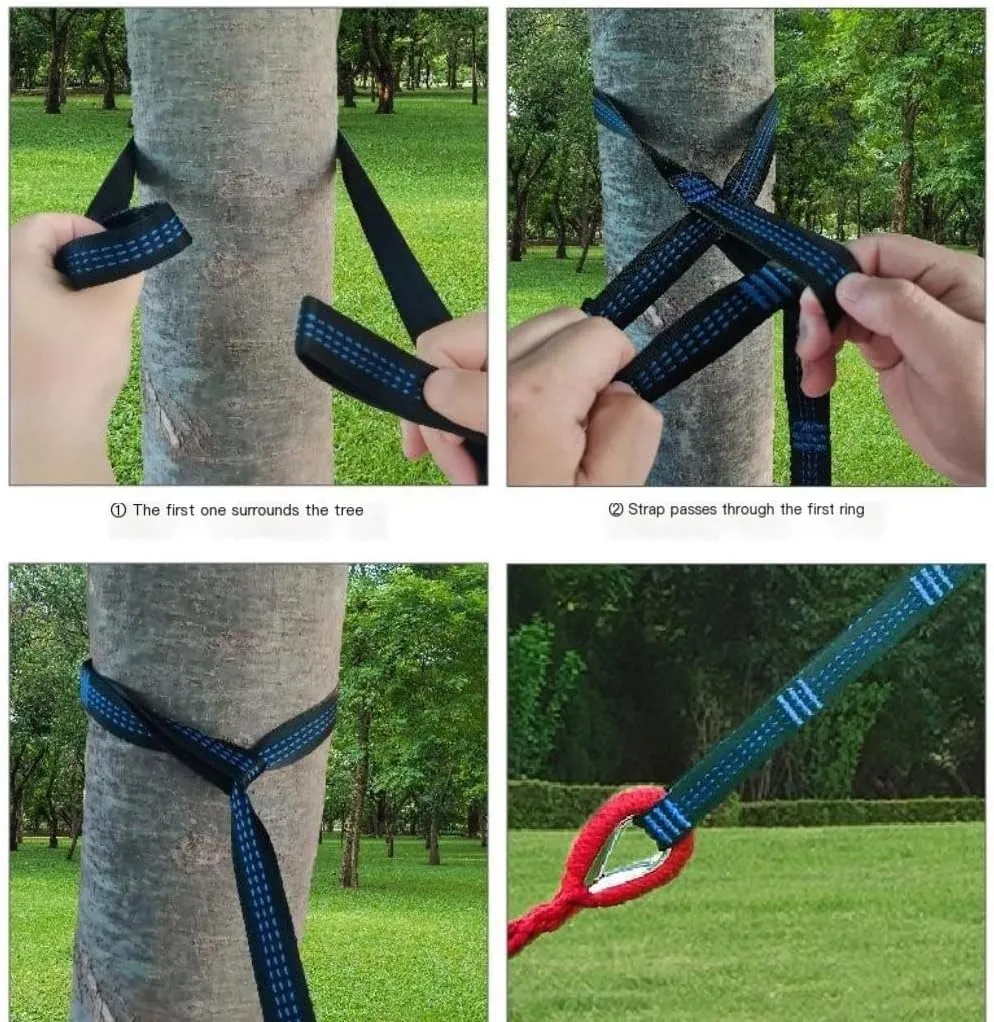Hamock Outdoor Camping Canvas Hammock Outdoor Supplies Hammock Double Thick Camping Hammock Parachute Hammock Hanmock(Red,Small)