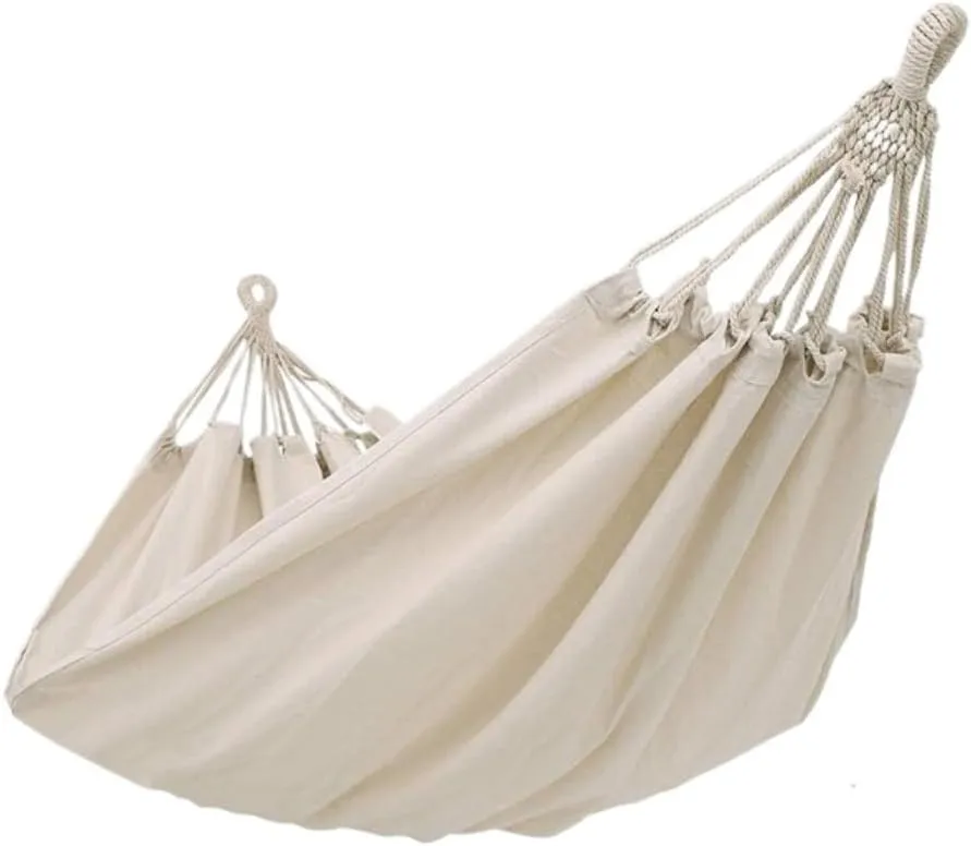 Hamock Outdoor Hammock Folding Hammock Double Outdoor Leisure Hammock Camping Thick Polyester Cotton Hammock Hanmock