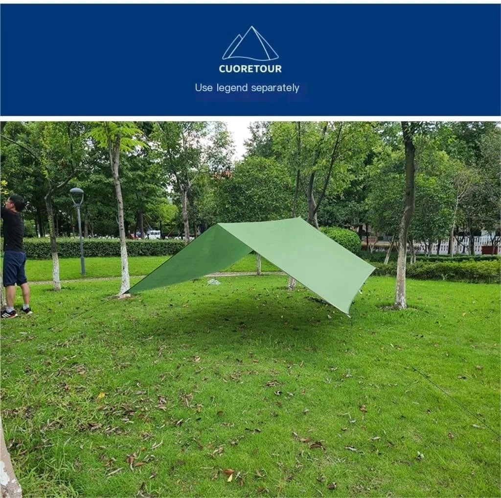 Hamock Outdoor Mosquito Net Hammock Anti-Mosquito Canopy Tent Set Waterproof Portable Sunshade Camping Outdoor Hanmock(Green,Small)