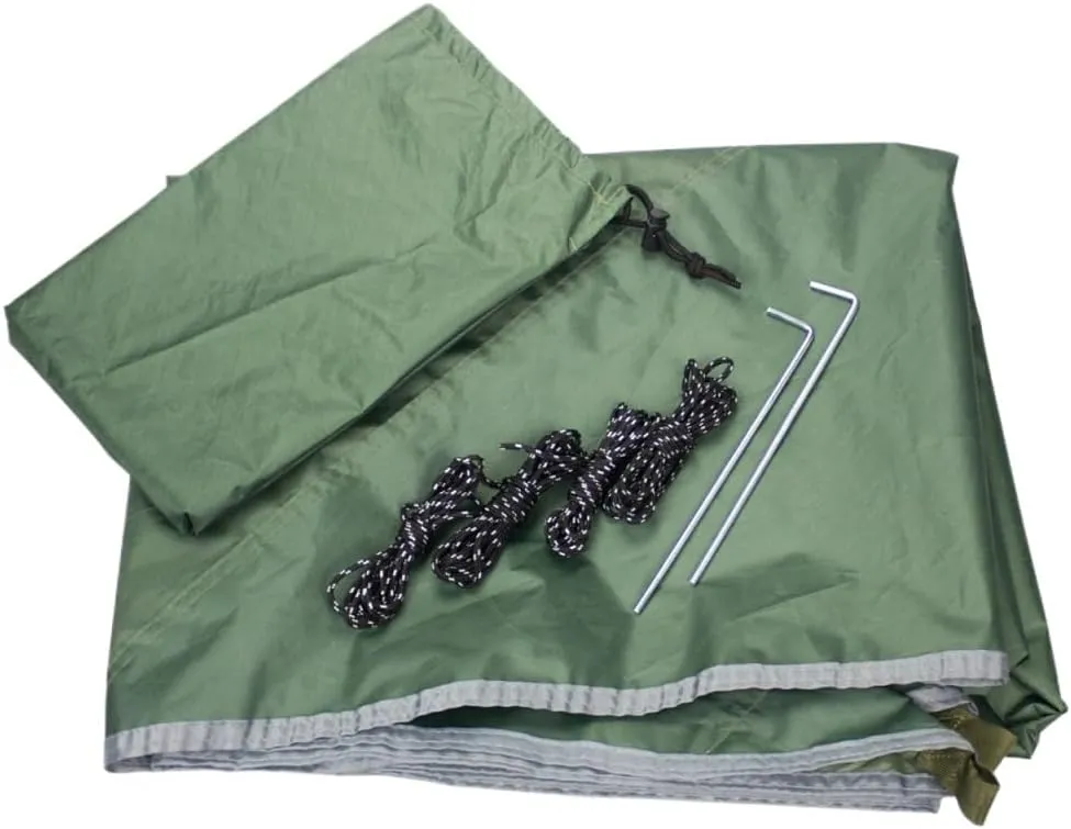 Hamock Outdoor Mosquito Net Hammock Canopy Set Outdoor Camping Quick-Open Hammock Plus Rainproof Sunshade Canopy Hanmock(G)