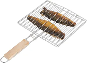 Handle Roaster Kitchen Square with Papad Wooden Grill Grill Barbecue Hassle-free shipping Wholesale pricing