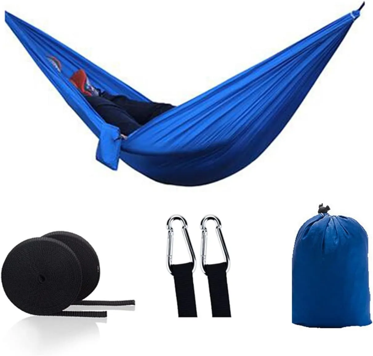 Hanging ?Chair Swing Hiking Camping Hammock, Portable Nylon Safety Parachute, Outdoor Double Leisure Hammock Hammock