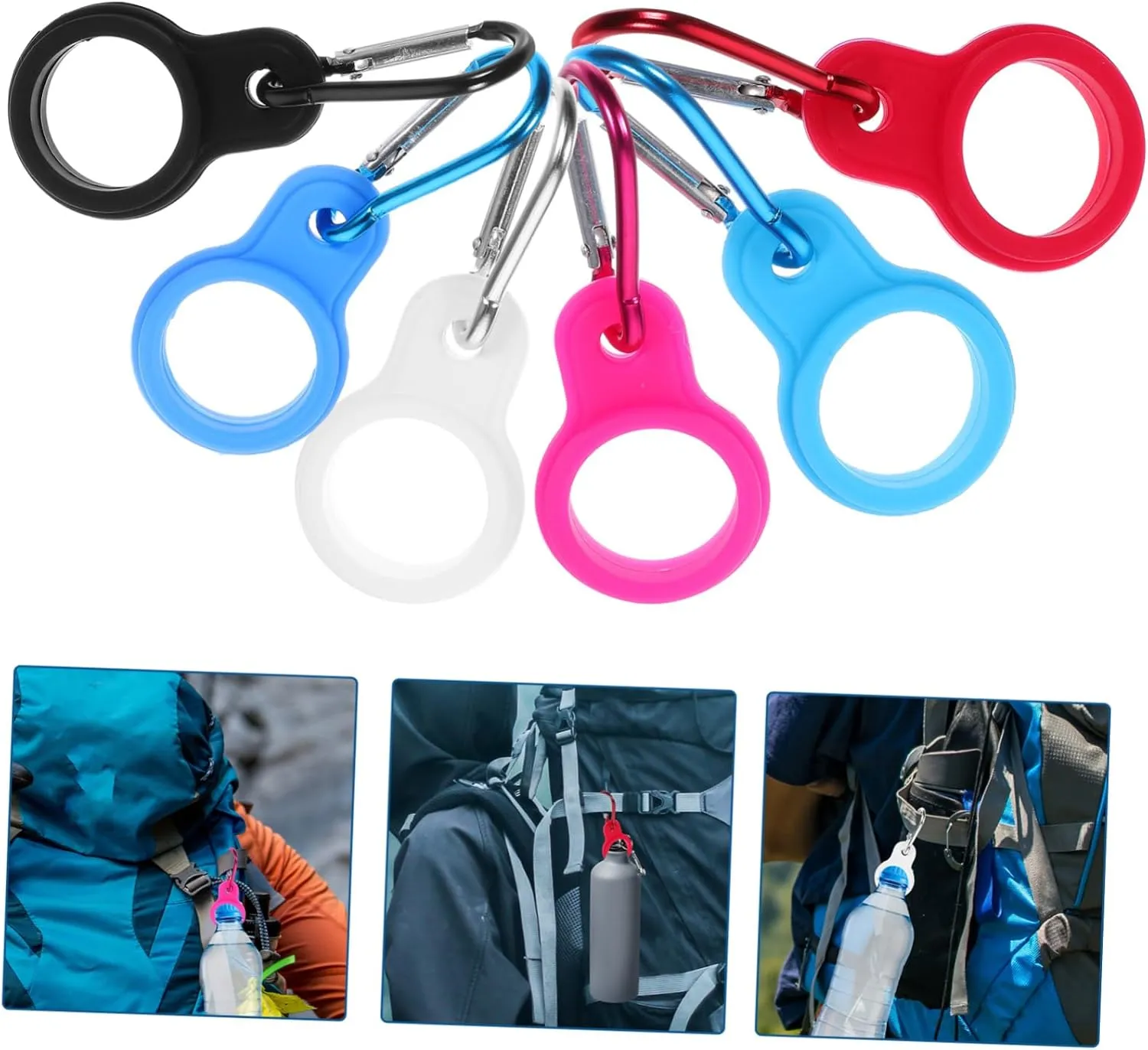 Happyyami 12 Pcs Kettle Buckle Travel Water Bottle Buckle Backpack Water Bottle Buckle Bottle Clips Convenient