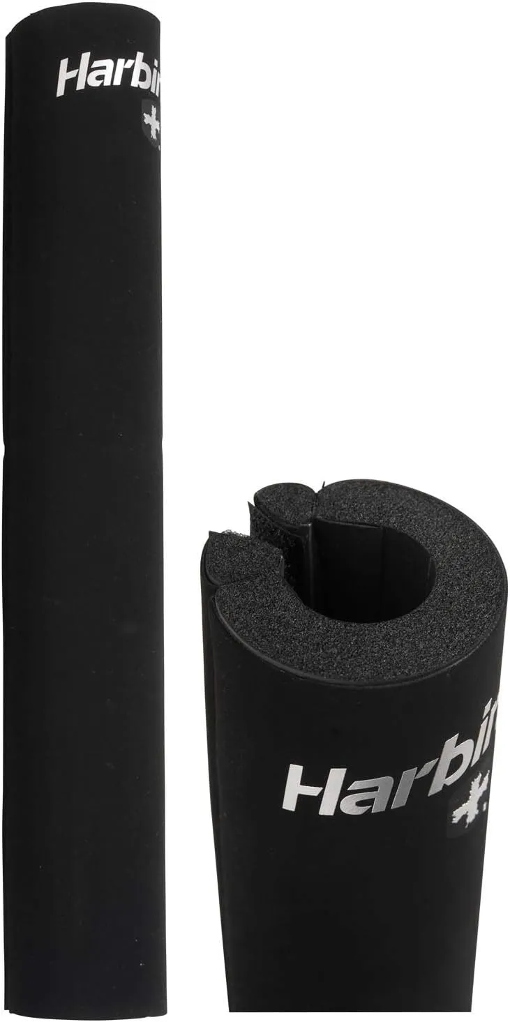 Harbinger NeoTek Foam Core Bar Pad, Standard 14" & Olympic 16" for Squats, Lunges, Hip Thrusts, Weightlifting