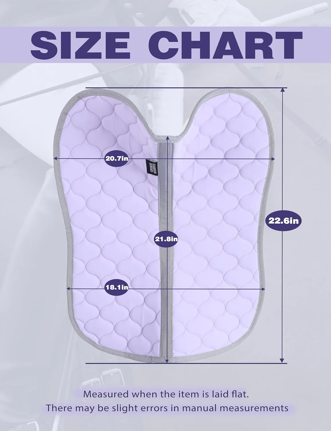 Harrison Howard Half Pad for Horse Riding Saddle Pad English Cushioning Saddle Pad Soft Breathable Pad for Horses