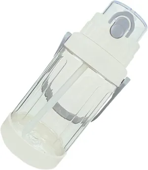 Hemoton 1pc Large Capacity Plastic Water Bottle with Straw Kettle for Hydration Portable Beige Sports Water Container for Tea and Hot Drinks
