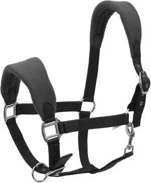 Henri de Rivel Ergonomic Comfort Halter and Lead Rope Set-Charcoal-Pony