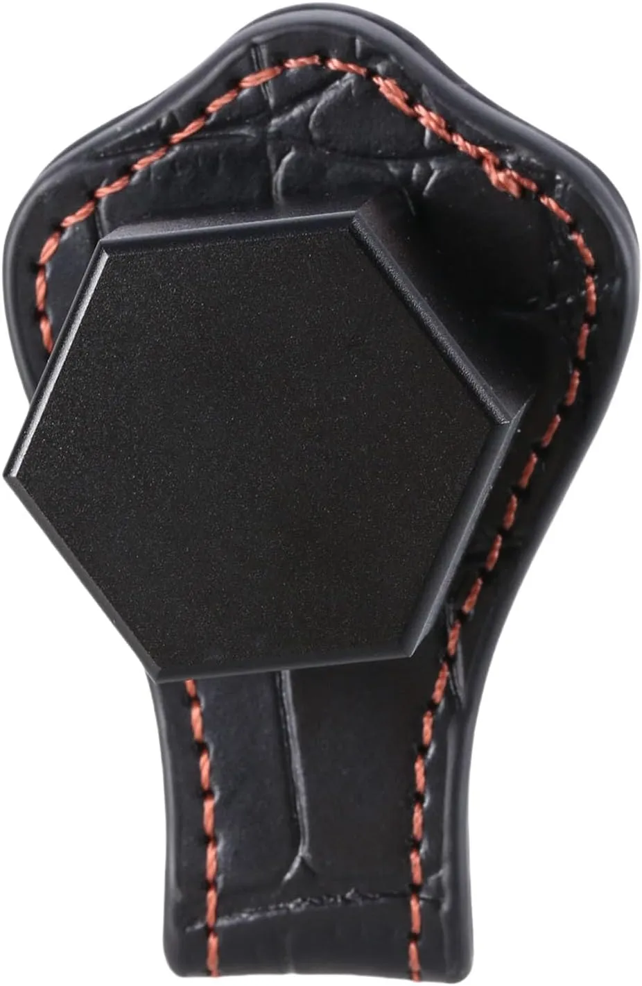 Hexagon Billiard Chalk Holder Leather Chalk Bag with Belt Clip Chalk Holder for Pool Billiards Snookers