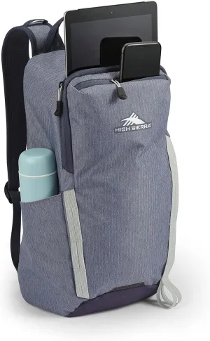 High Sierra Outside Commuter Daypack, Grey Blue, 18L
