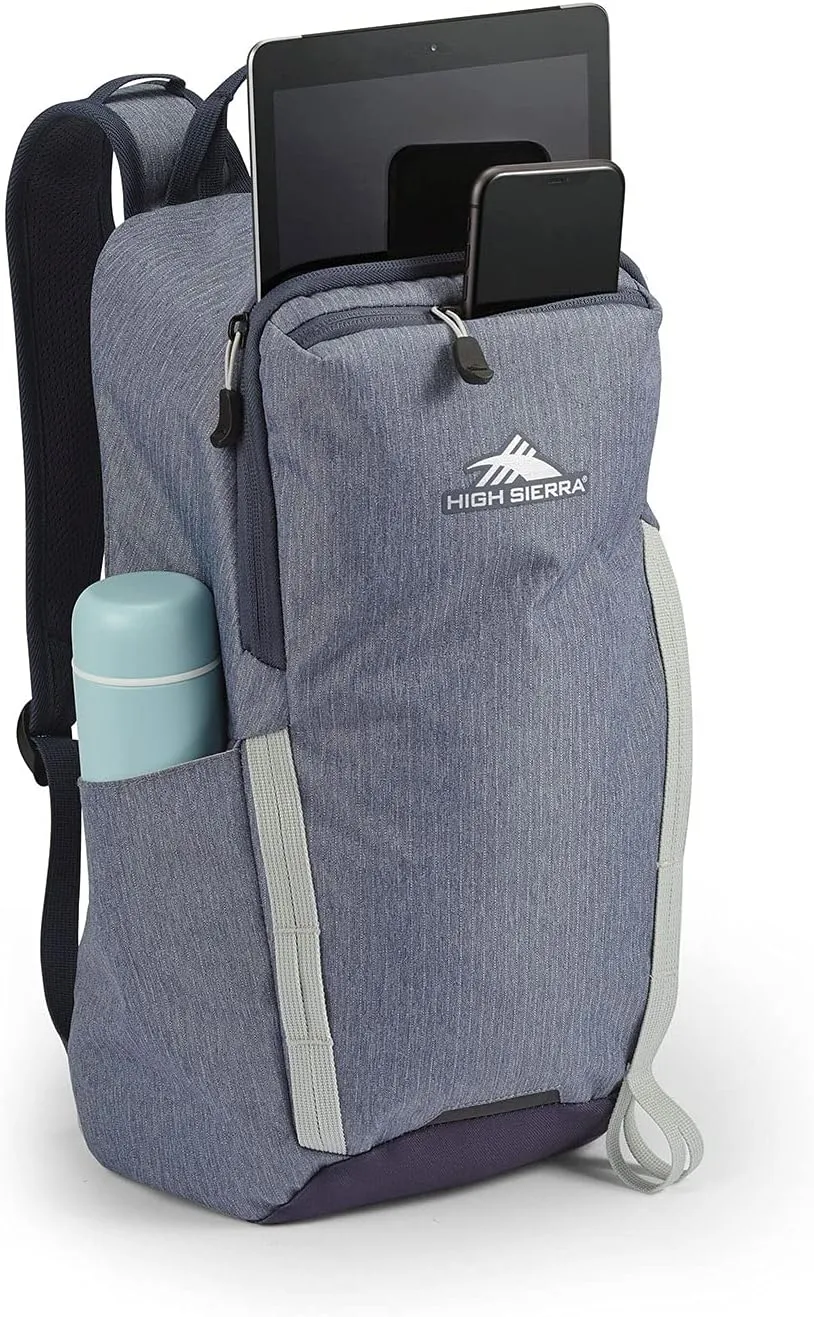High Sierra Outside Commuter Daypack, Grey Blue, 18L