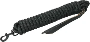 HILASON Western Horse Adjustable Nylon Rope with Latigo Ends 25ft. | Horse Lead Rope | Lead Ropes for Horses | Lead Rope | Horse Rope Halter | Horse Lead Ropes