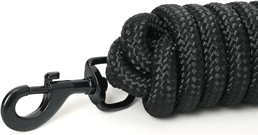 HILASON Western Horse Adjustable Nylon Rope with Latigo Ends 25ft. | Horse Lead Rope | Lead Ropes for Horses | Lead Rope | Horse Rope Halter | Horse Lead Ropes