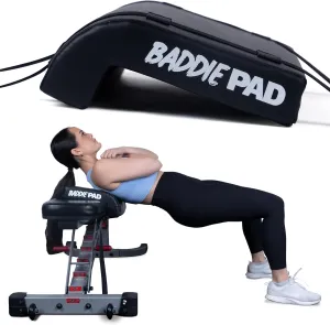 Hip Thrust Bench Pad for Back Shoulder Neck Support - Gym Equipment Barbell Pad Foam Pad for Weight Lifting Hip Thrusts Bench Cushion Gym Equipment - Gym Accessories Padding - Baddie Pad