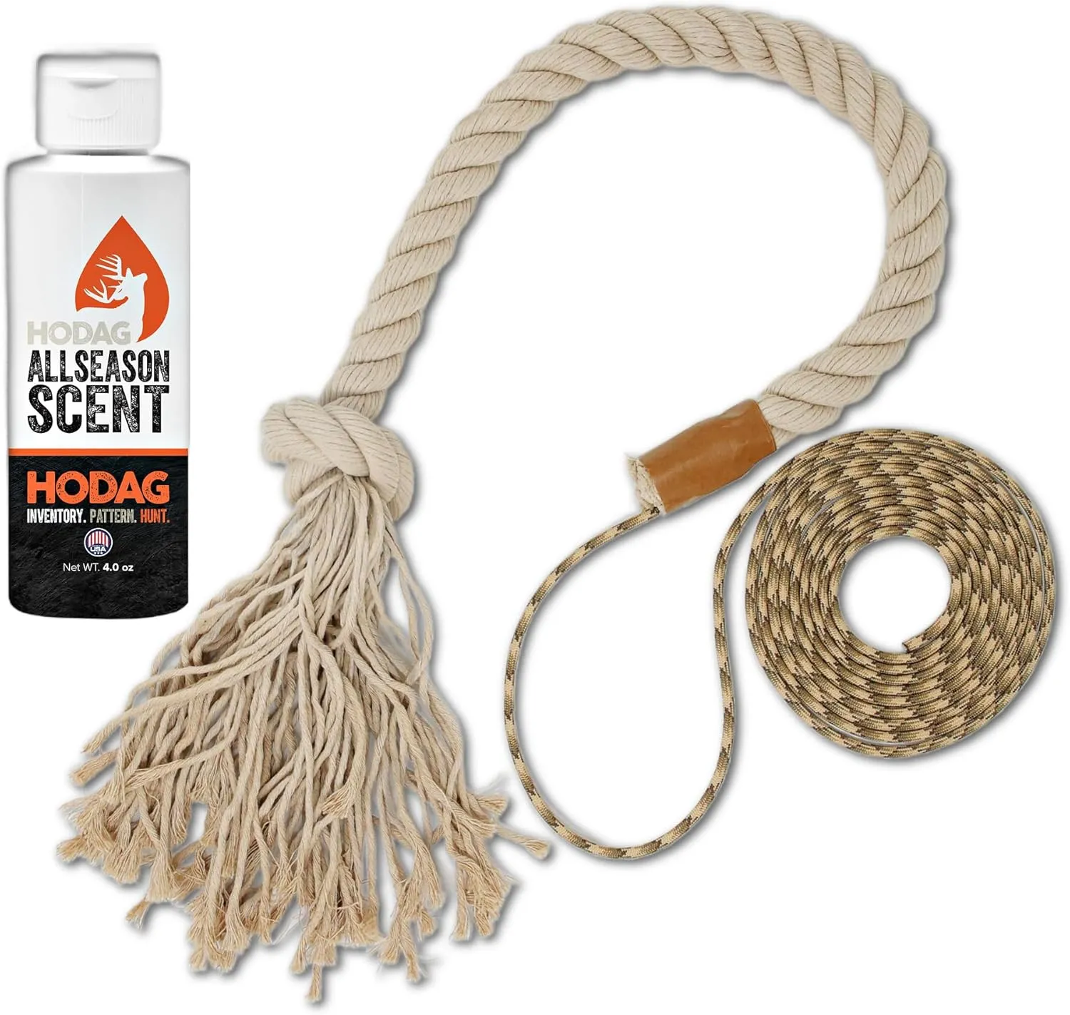 HODAG HempScent Rope Mock Scrape System Single-Setup | Deer Hunting Accessories | Deer Hunting Gear | Trail Camera Accessory | Bow Hunting Accessories | Hemp Rope | Deer Hunting Gifts