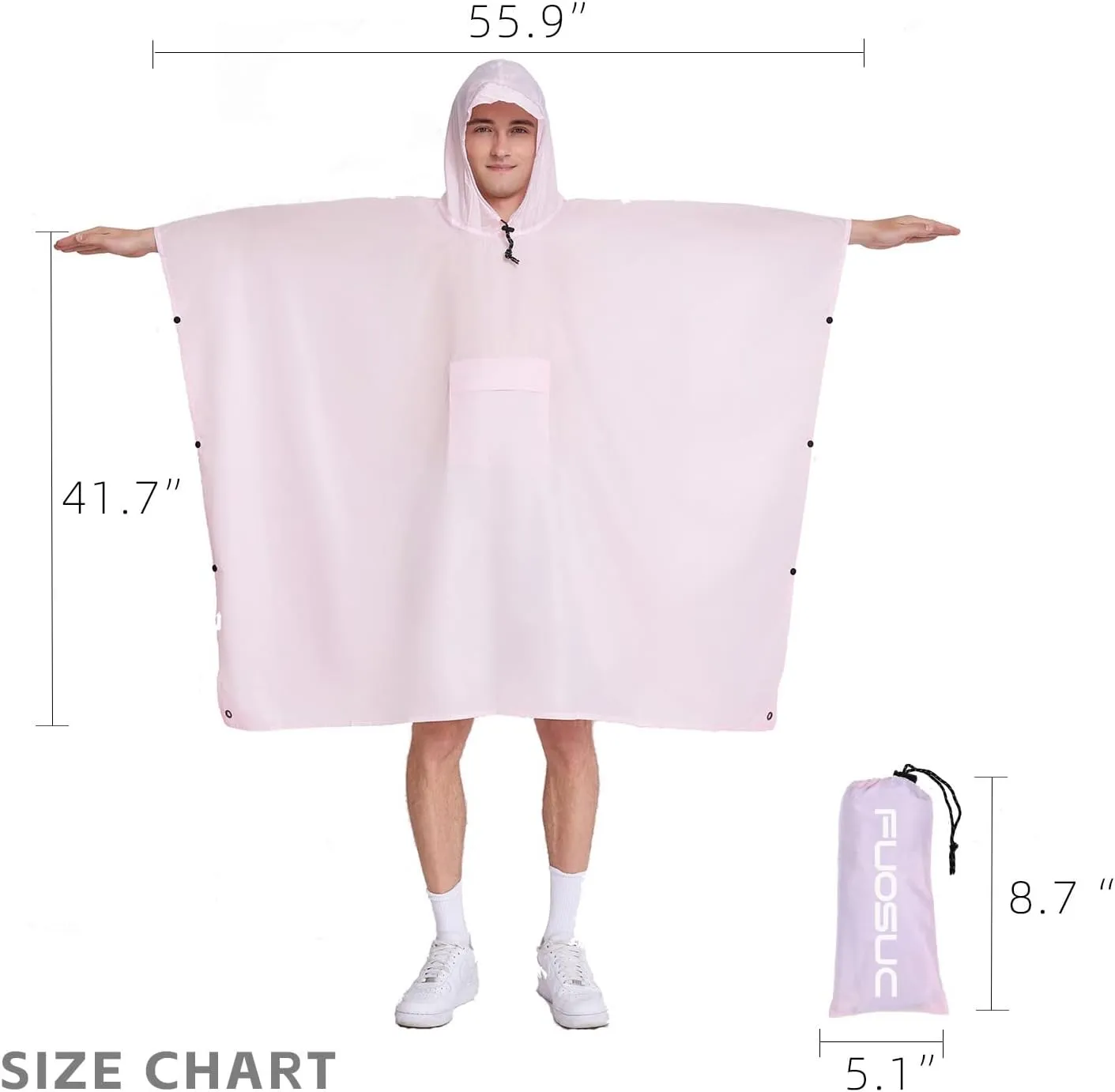 hooded waterproof raincoat, outdoor hiking, unisex, camping mat and small tent multifunctional