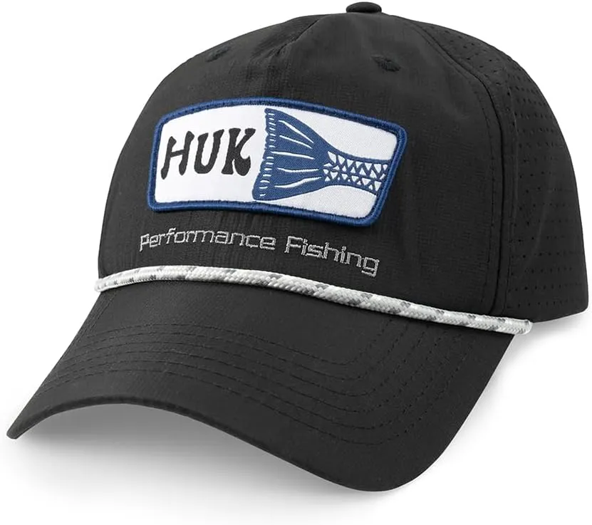 HUK Men's Patch Performance, Lightweight Fishing Hat with Anti Glare Under Visor