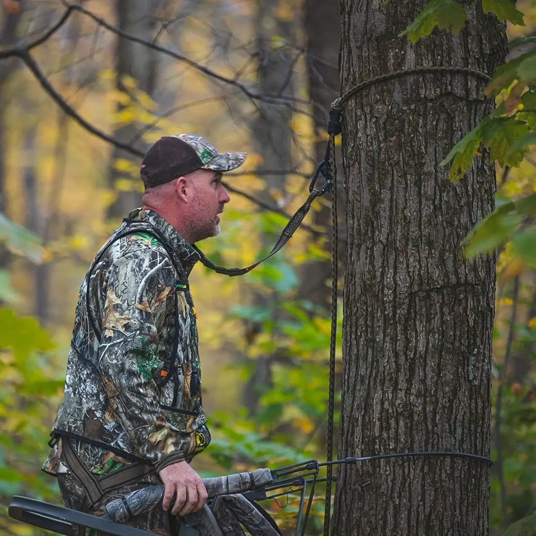 Hunter Safety System Rope-Style Treestrap for Tree-Stand Hunting and Climbing - Hunting Gear and Camping Gadgets