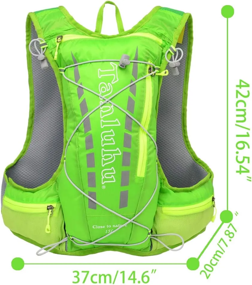 Hydration Pack Backpack Running Hydration Vest for Women and Men Outdoor Hiking, Cycling, Camping with 15L Capacity