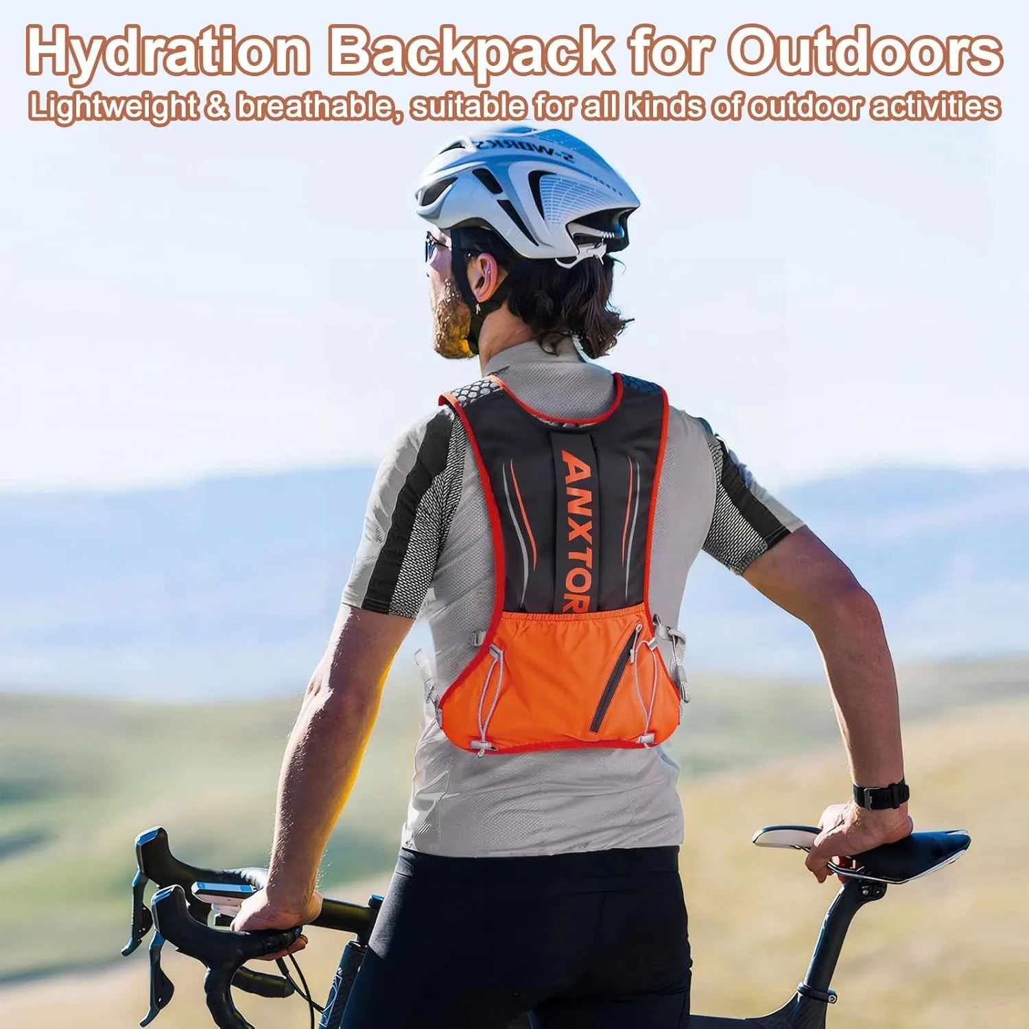 Hydration Pack Backpack,Hiking Backpack with 2L Water Bladder Lightweight Running Hydration Vest for Men Women Hiking Cycling Climbing Camping