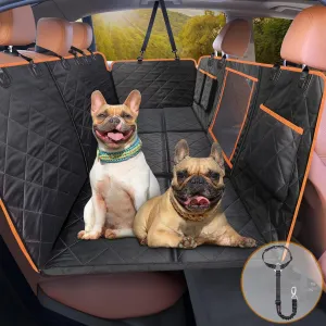 iBuddy Dog Seat Cover with Hard Bottom, Car Back Seat Extender Stable Comfortable Dog Car Hammock Bed for Road Trip to Protect Dogs Not Fall into Floor Pet Car Seat Protector for Rav4 CR-V Jeeps