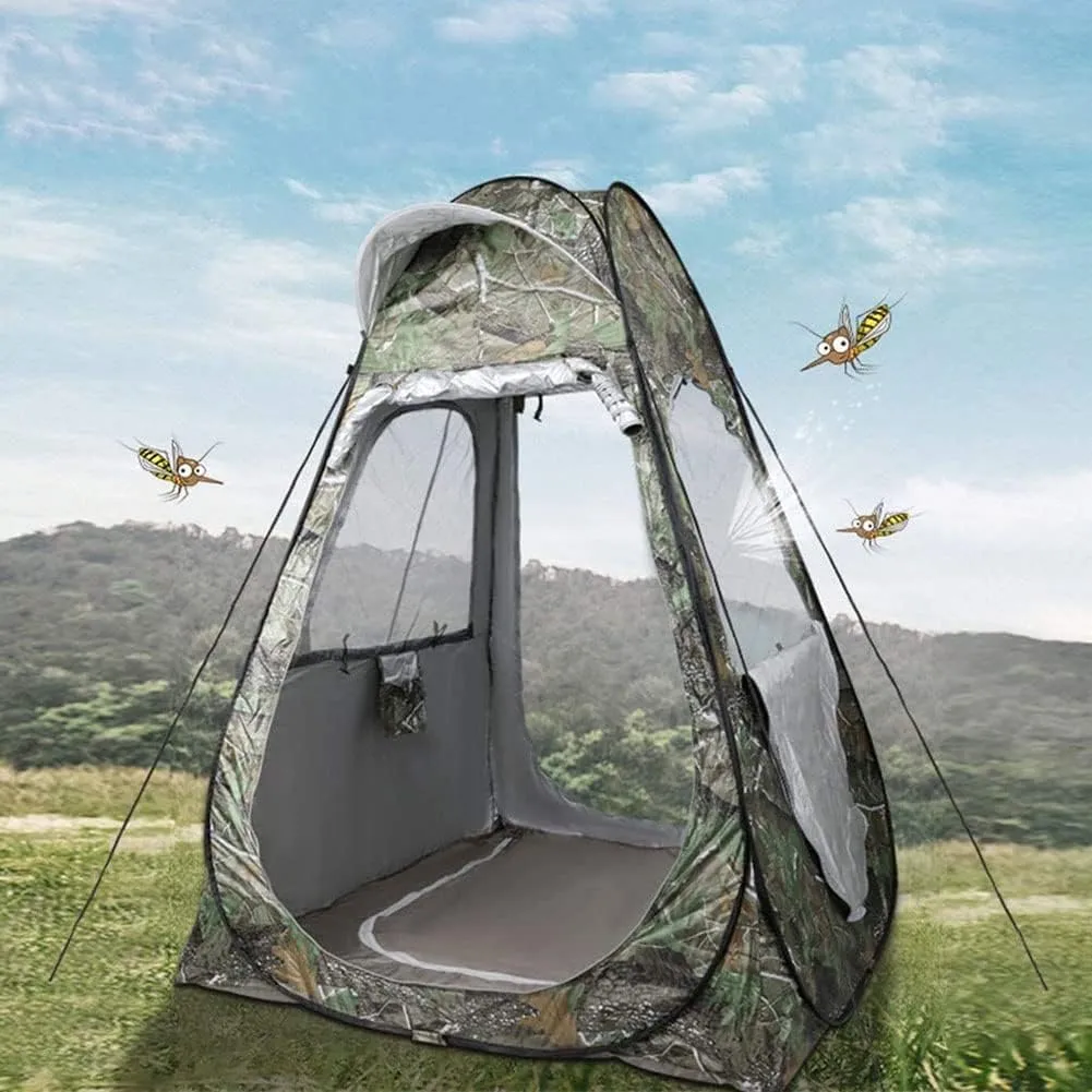 Ice Fishing Shelter Tent 2 People Ice Fishing Tent Sunshade Winter Ice Fishing Tents Large Space for Changing Outdoor Fishing Bathing Storage Room (Green 150X150X190CM) (Green 150X150X190CM)