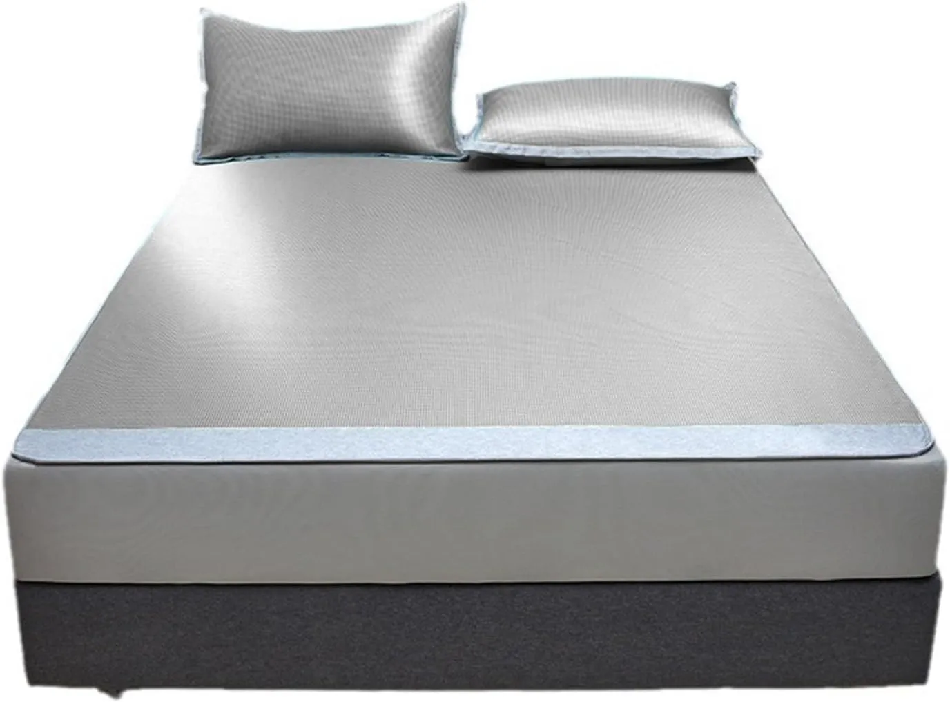 Ice Silk Cool Mat, Class A Memory Foam Cool Mattress, Pad for Summer Naked Sleeping, Conditioning, Machine Washable, Foldable Mattress Topper, Portable Design, Comfortable Support Ideal