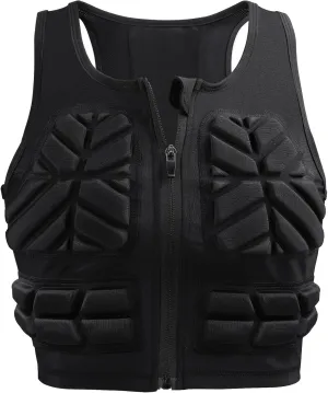 Impact Vest for Women Chest Protector Padded Compression Vest for Sports, Karate, Football, Breast and Rib Protection